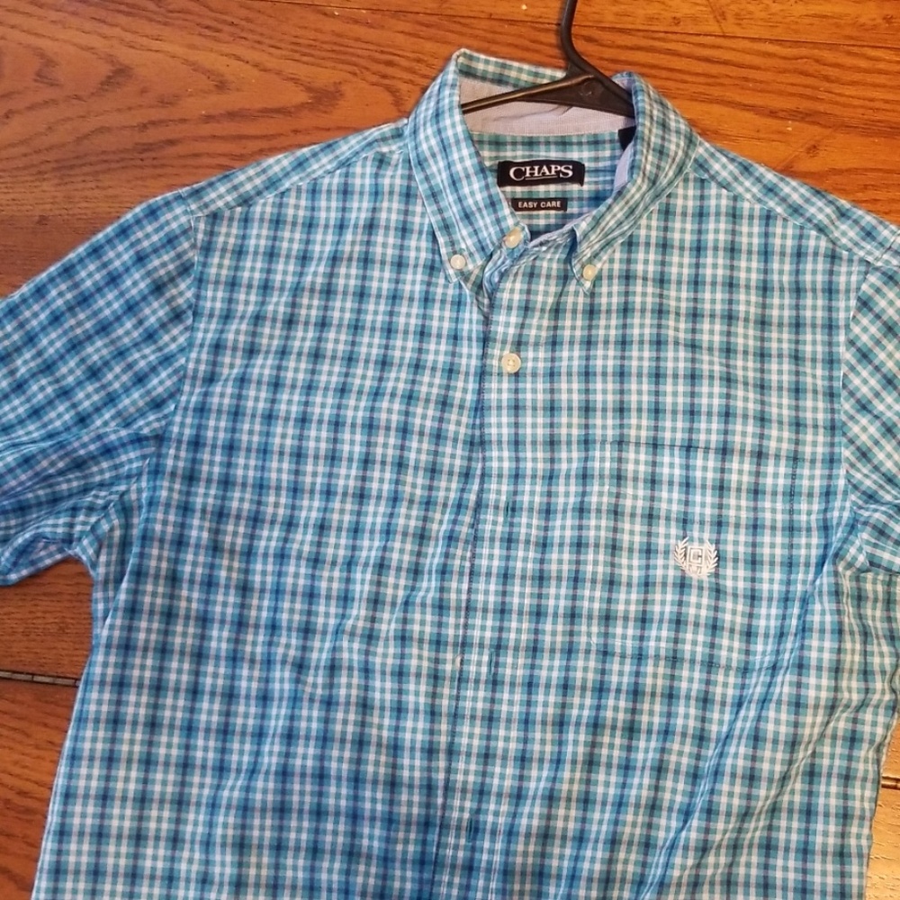 Blue and white shirt